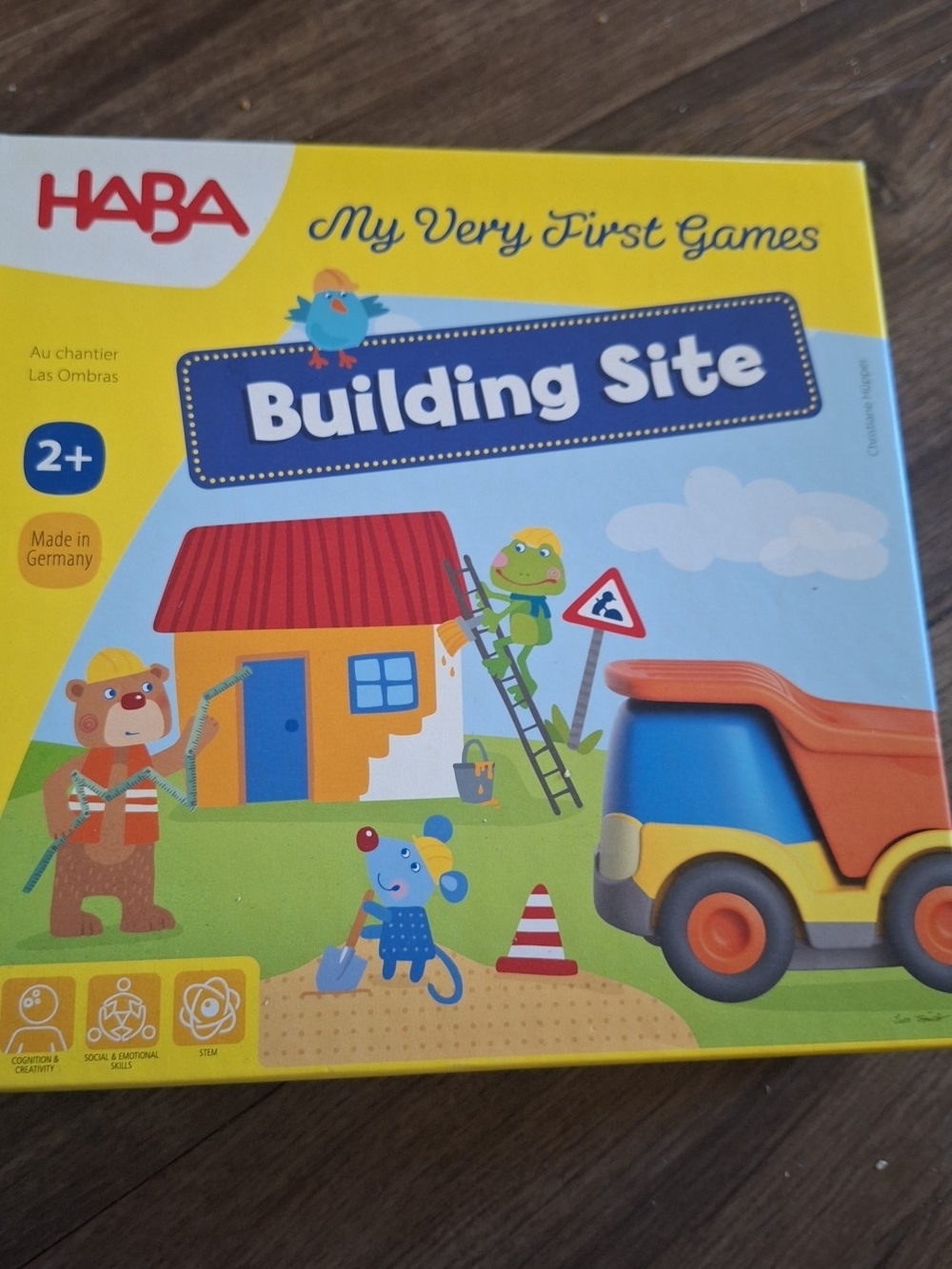 HABA My Very First Games: Building Site - Yellow & Blue